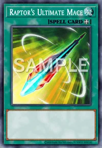 Raptor's Ultimate Mace, Yu-Gi-Oh! card, SPELL