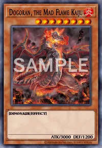 Dogoran, the Mad Flame Kaiju, Yu-Gi-Oh! card, FIRE