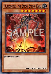 Kumongous, the Sticky String Kaiju, Yu-Gi-Oh! card, EARTH