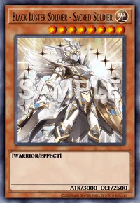 Black Luster Soldier - Sacred Soldier, Yu-Gi-Oh! card, LIGHT