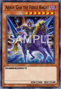 Arisen Gaia the Fierce Knight, Yu-Gi-Oh! card, DARK