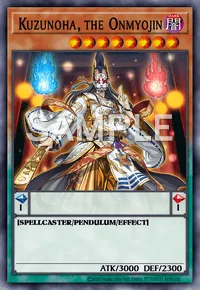 Kuzunoha, the Onmyojin, Yu-Gi-Oh! card, DARK