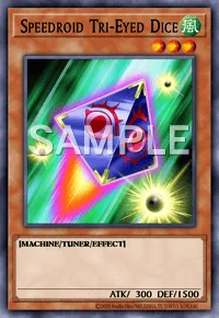Speedroid Tri-Eyed Dice, Yu-Gi-Oh! card, WIND
