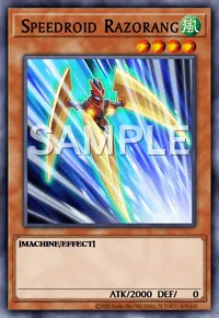 Speedroid Razorang, Yu-Gi-Oh! card, WIND