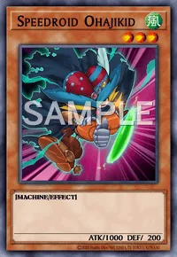 Speedroid Ohajikid, Yu-Gi-Oh! card, WIND
