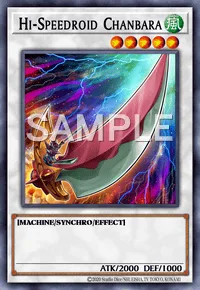 Hi-Speedroid Chanbara, Yu-Gi-Oh! card, WIND