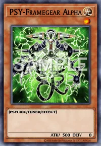 PSY-Framegear Alpha, Yu-Gi-Oh! card, LIGHT