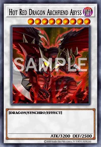 Hot Red Dragon Archfiend Abyss, Yu-Gi-Oh! card, DARK
