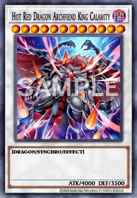 Hot Red Dragon Archfiend King Calamity, Yu-Gi-Oh! card, DARK