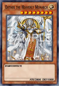Ehther the Heavenly Monarch, Yu-Gi-Oh! card, LIGHT