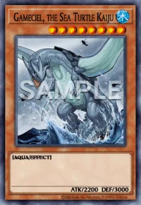 Gameciel, the Sea Turtle Kaiju, Yu-Gi-Oh! card, WATER