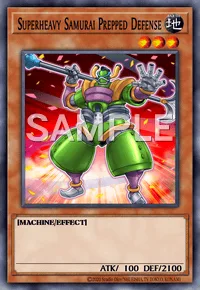 Superheavy Samurai Prepped Defense, Yu-Gi-Oh! card, EARTH