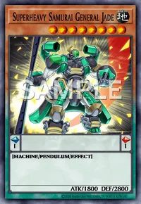 Superheavy Samurai General Jade, Yu-Gi-Oh! card, EARTH