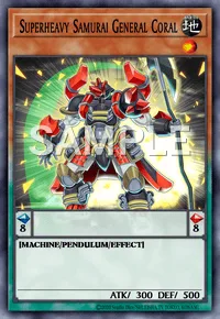 Superheavy Samurai General Coral, Yu-Gi-Oh! card, EARTH