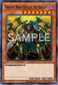 Twilight Ninja Getsuga, the Shogun, Yu-Gi-Oh! card, DARK