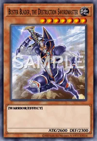 Buster Blader, the Destruction Swordmaster, Yu-Gi-Oh! card, EARTH