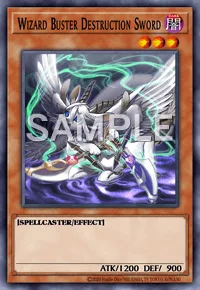 Wizard Buster Destruction Sword, Yu-Gi-Oh! card, DARK