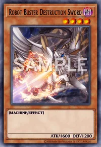 Robot Buster Destruction Sword, Yu-Gi-Oh! card, DARK