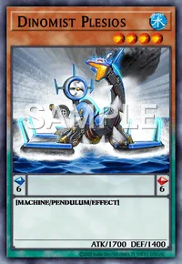 Dinomist Plesios, Yu-Gi-Oh! card, WATER