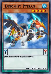 Dinomist Pteran, Yu-Gi-Oh! card, WATER