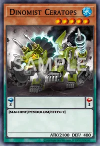 Dinomist Ceratops, Yu-Gi-Oh! card, WATER