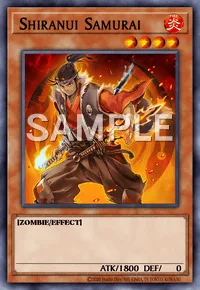 Shiranui Samurai, Yu-Gi-Oh! card, FIRE