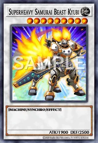 Superheavy Samurai Beast Kyubi, Yu-Gi-Oh! card, EARTH