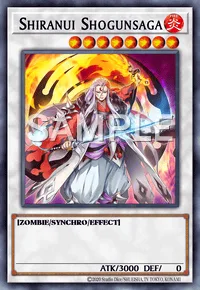 Shiranui Shogunsaga, Yu-Gi-Oh! card, FIRE