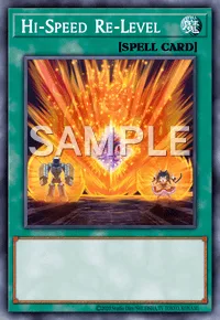 Hi-Speed Re-Level, Yu-Gi-Oh! card, SPELL