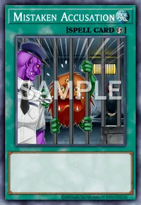 Mistaken Accusation, Yu-Gi-Oh! card, SPELL
