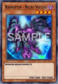 Raidraptor - Necro Vulture, Yu-Gi-Oh! card, DARK