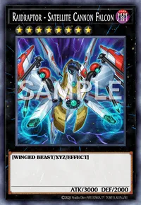 Raidraptor - Satellite Cannon Falcon, Yu-Gi-Oh! card, DARK