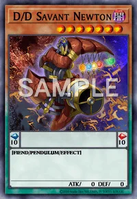 D/D Savant Newton, Yu-Gi-Oh! card, DARK