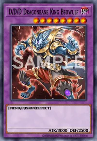 D/D/D Dragonbane King Beowulf, Yu-Gi-Oh! card, DARK