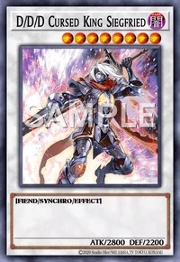 D/D/D Cursed King Siegfried, Yu-Gi-Oh! card, DARK