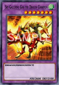 Sky Galloping Gaia the Dragon Champion, Yu-Gi-Oh! card, WIND