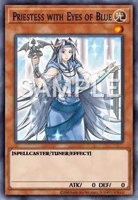 Priestess with Eyes of Blue, Yu-Gi-Oh! card, LIGHT