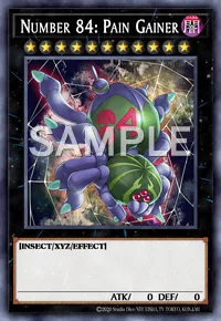 Number 84: Pain Gainer, Yu-Gi-Oh! card, DARK