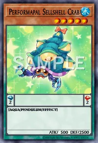 Performapal Sellshell Crab, Yu-Gi-Oh! card, WATER