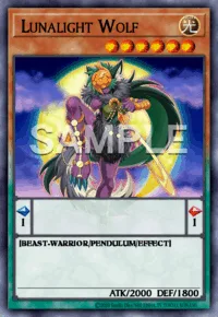 Lunalight Wolf, Yu-Gi-Oh! card, LIGHT