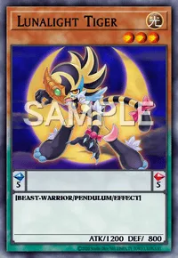 Lunalight Tiger, Yu-Gi-Oh! card, LIGHT