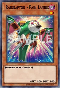 Raidraptor - Pain Lanius, Yu-Gi-Oh! card, DARK