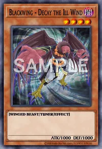 Blackwing - Decay the Ill Wind, Yu-Gi-Oh! card, DARK