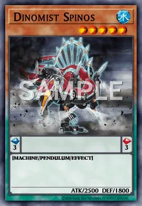 Dinomist Spinos, Yu-Gi-Oh! card, WATER