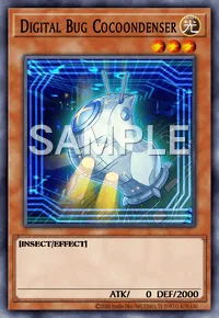 Digital Bug Cocoondenser, Yu-Gi-Oh! card, LIGHT