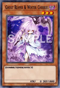 Ghost Reaper & Winter Cherries, Yu-Gi-Oh! card, DARK