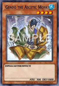 Gendo the Ascetic Monk, Yu-Gi-Oh! card, WATER