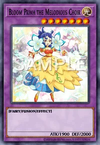 Bloom Prima the Melodious Choir, Yu-Gi-Oh! card, LIGHT