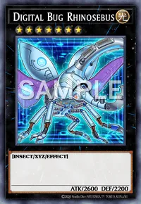 Digital Bug Rhinosebus, Yu-Gi-Oh! card, LIGHT
