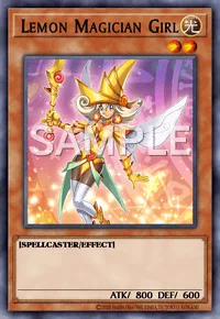 Lemon Magician Girl, Yu-Gi-Oh! card, LIGHT
